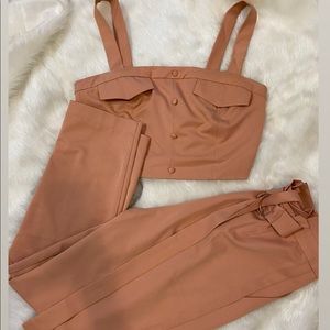 2 pc mauve pant set